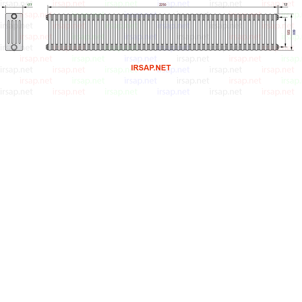 Радиатор IRSAP Tesi 50600/50 T02 CL 01